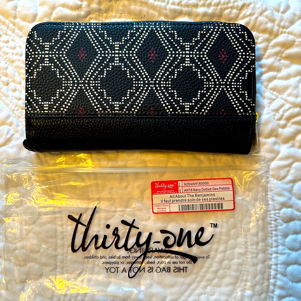 Wallet - All about the Benjamin’s Thirty-one navy